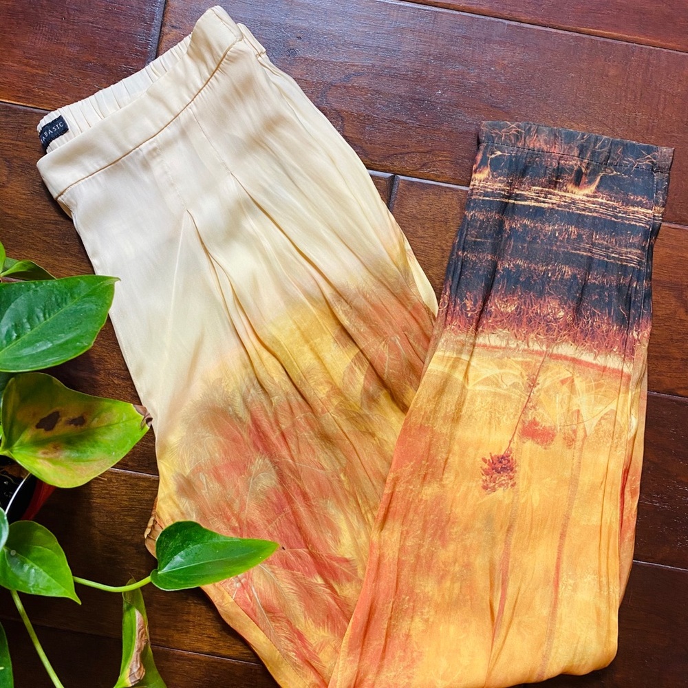 Zara Basic Satin Feel Sunset Pants